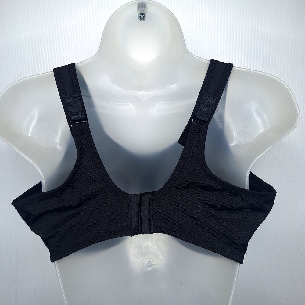 Wacoal 38DD Simone Sport Underwire Bra High Impact 855170 Black Adjustable Strap - Picture 3 of 10